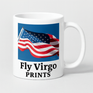 White American Flag Mug
